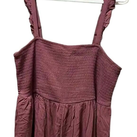 Torrid Midi Challis Smocked Tiered Sleeveless Dress Size 4 NWT - Picture 7 of 11